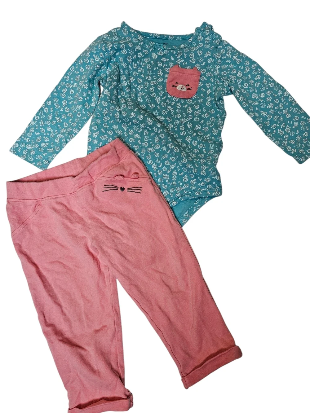 2T / 24 Mos Girls 10 Item Bundle Dress Romper Top Bottom Sets